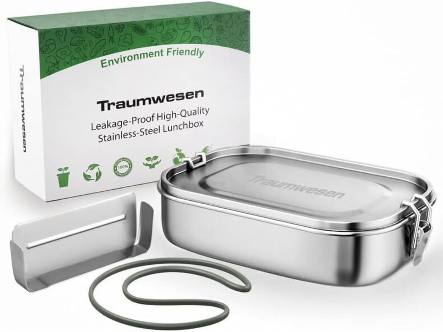 קופסת אוכל בנטו קטנה LunchBots Small Protein Packer – קופסת נירוסטה מחולקת לירקות ואוכל (העתק) – תמונה 3